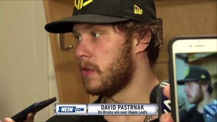 David Pastrnak On His Two Goals In Game 4 vs. Maple Leafs