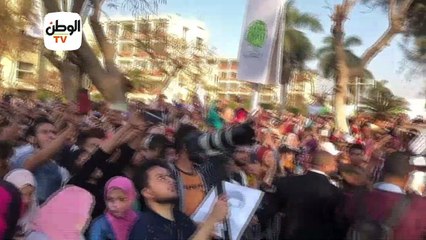رامي صبري يبدأ حفله بجامعة عين شمس على أنغام  أجمل ليالي عمري