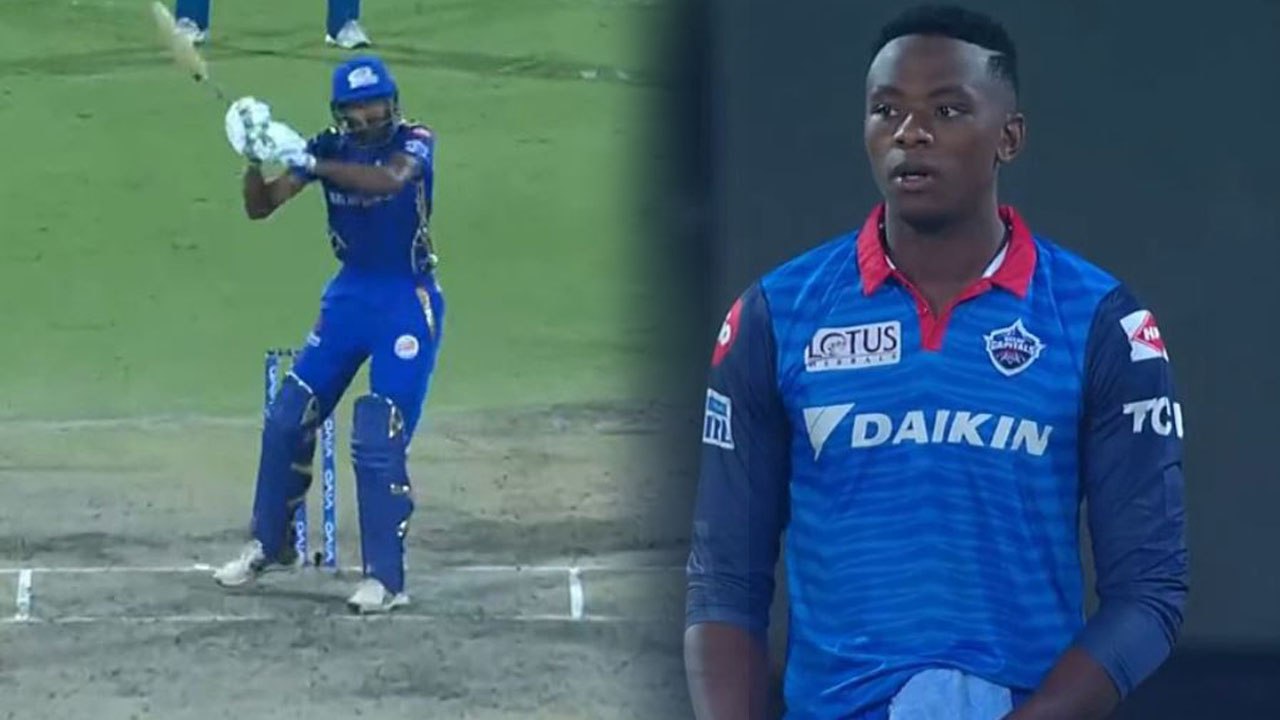 IPL 2019: Hardik Pandya copies MS Dhoni's Helicopter shot against Kagiso Rabada |वनइंडिया हिंदी