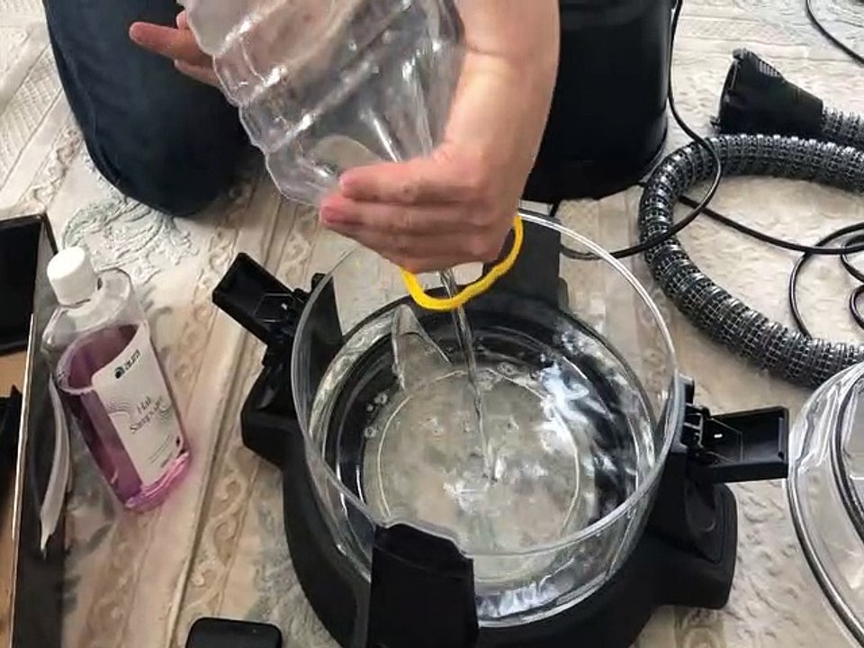 İHLAS AURA CLEANMAX TEMİZLİK ROBOTU HALI YIKAMA MAKİNASI / HALI YIKAMAYA MAKİNAYI HAZIRLAMA