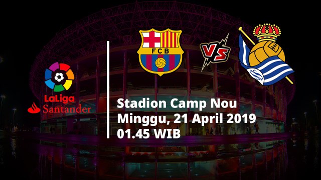 Jadwal Pertandingan Pekan ke-33 Liga Spanyol, Barcelona Berhapan dengan Real Sociedad,Minggu (21/4)