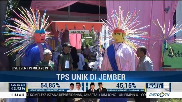 TPS Unik di Jember Tarik Minat Warga Gunakan Hak Pilih