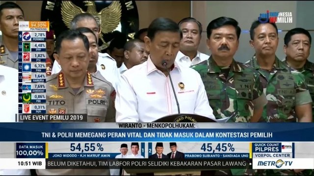 Wiranto: TNI-Polri Siap Tindak Tegas Pengganggu Ketertiban