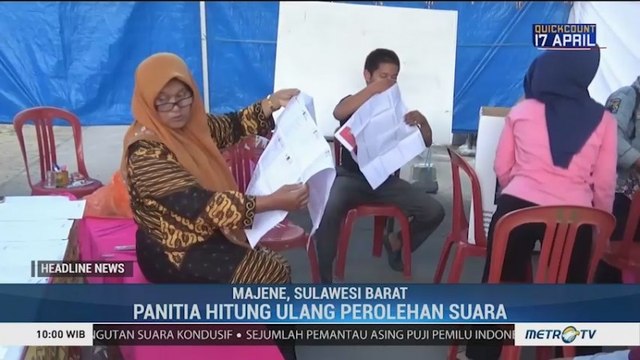 Penghitungan Suara di Sejumlah TPS di Majene Baru Selesai Pagi Tadi