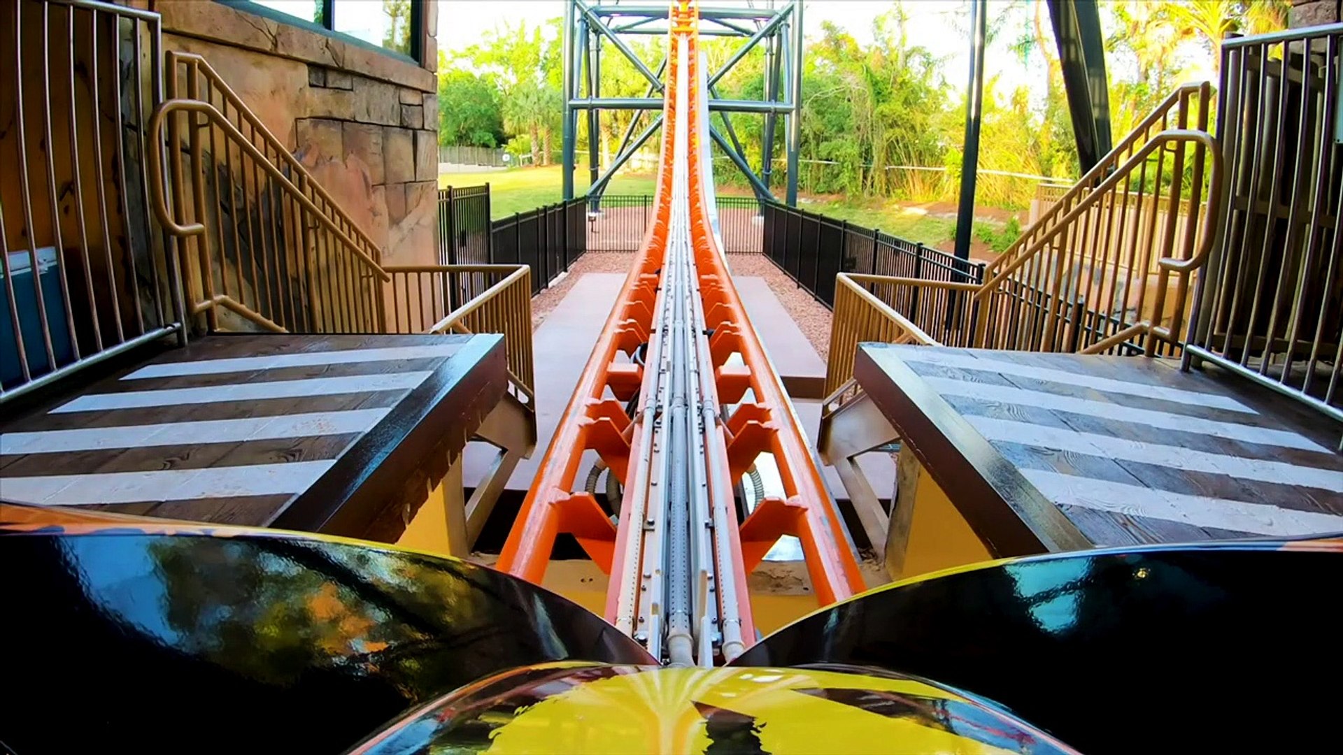 Tigris POV On Ride - Busch Gardens Tampa - Front & Backwards 