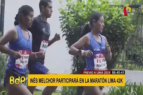 Inés Melchor participará en la maratón Lima 42k