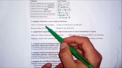 7.Sınıf TÜRKÇE 2. Dönem 2. Yazılı Soruları ve Çözümü 2018