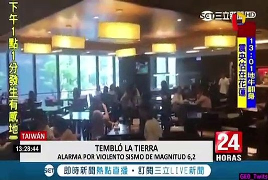 Taiwán: sismo de 6.1 grados causó pánico en Taipéi