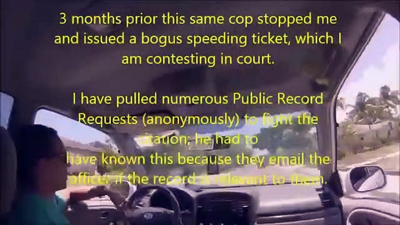 Cops Getting Owned   Palm Beach County Sheriffs lie like rugs   know your rights