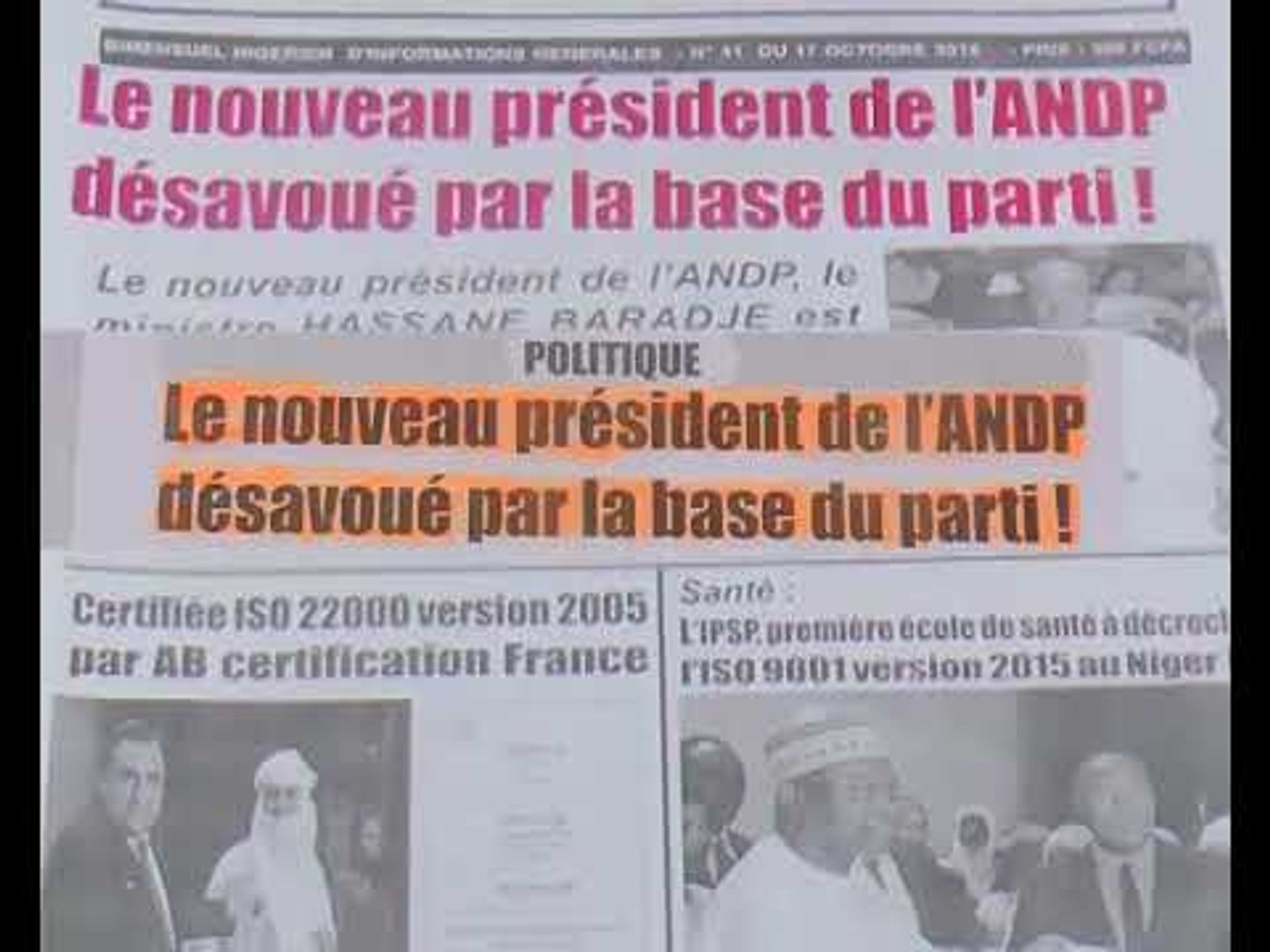 Revue Presse Hausa 20 Octobre