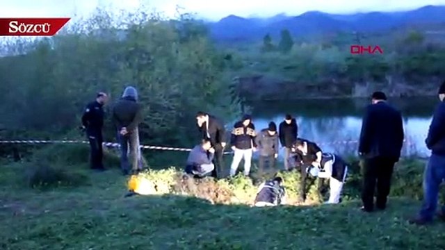 Tokat'ta çay kenarında yanmış insan kemikleri bulundu