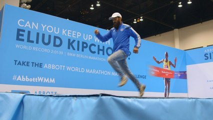 Runners Take On Eliud Kipchoge's World Record Marathon Pace