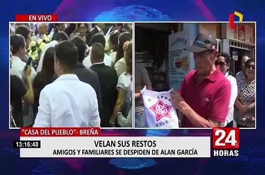 Alan García: continúa masivo velatorio en la Casa del Pueblo