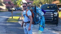 Runner Completes Marathon While Carrying 30 Pounds of Garbage On His Back