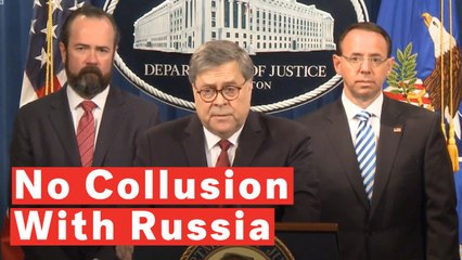 下载视频: Barr On Mueller Report Findings: No Collusion With Russia, No Obstruction Of Justice For Trump