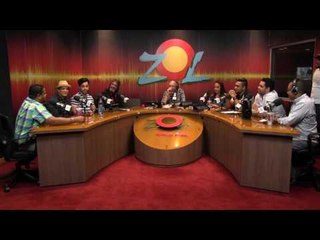 Fernando Baez junto a parte elenco de la pelicula  Mision estrella  en Elmismogolpe con Jochy