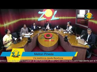 Melton Pineda reporta aun no se  siente efectos de huracan Irma en Barahona