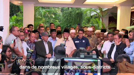 Indonésie: Subianto rejette les résultats et déclare sa victoire
