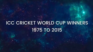 ICC World Cup Winner 1975 -2015