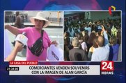 En las afueras de “La Casa del Pueblo” se incrementa venta de souvenirs con imagen de Alan García