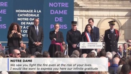 Heroes of Notre Dame fire honored
