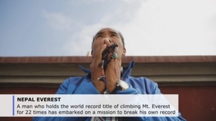 Everest climber Kami Rita returns to break his own world record
