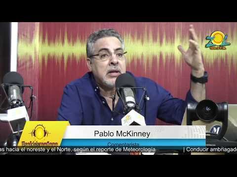 Pablo McKinney Es triste ver como se arrabaliza el país por indecisión para aplicar la ley
