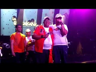 Diana Filpo y Wandy Robles improvisando contra Juan Carlos Pichardo en Jet Set