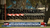 Sheriff discusses security concerns at festival