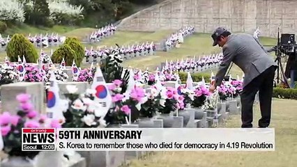 S. Korea celebrates 59th anniversary of April 19 Revolution