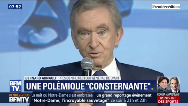 Notre-Dame: Bernard Arnault (LVMH) juge consternante la polémique sur ses 200 millions euros de dons