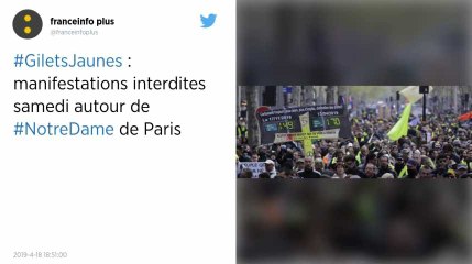 Gilets jaunes. Les manifestations interdites samedi autour de Notre-Dame de Paris