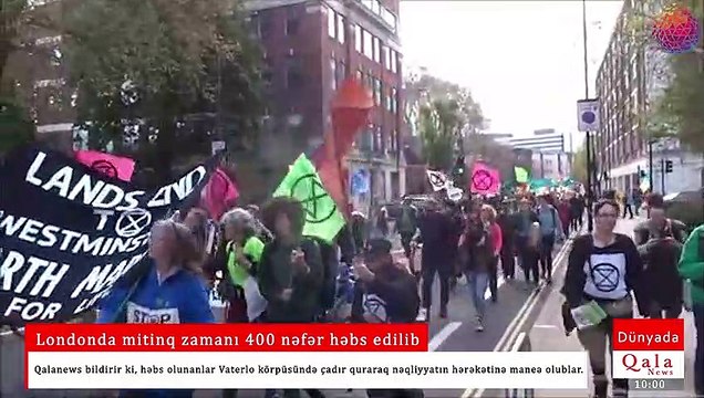 Londonda mitinq zamanı 400 nəfər həbs edilib