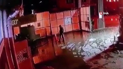 Akaryakıt istasyonunu basan yüzleri maskeli ve silahlı şahıslar yakalandı