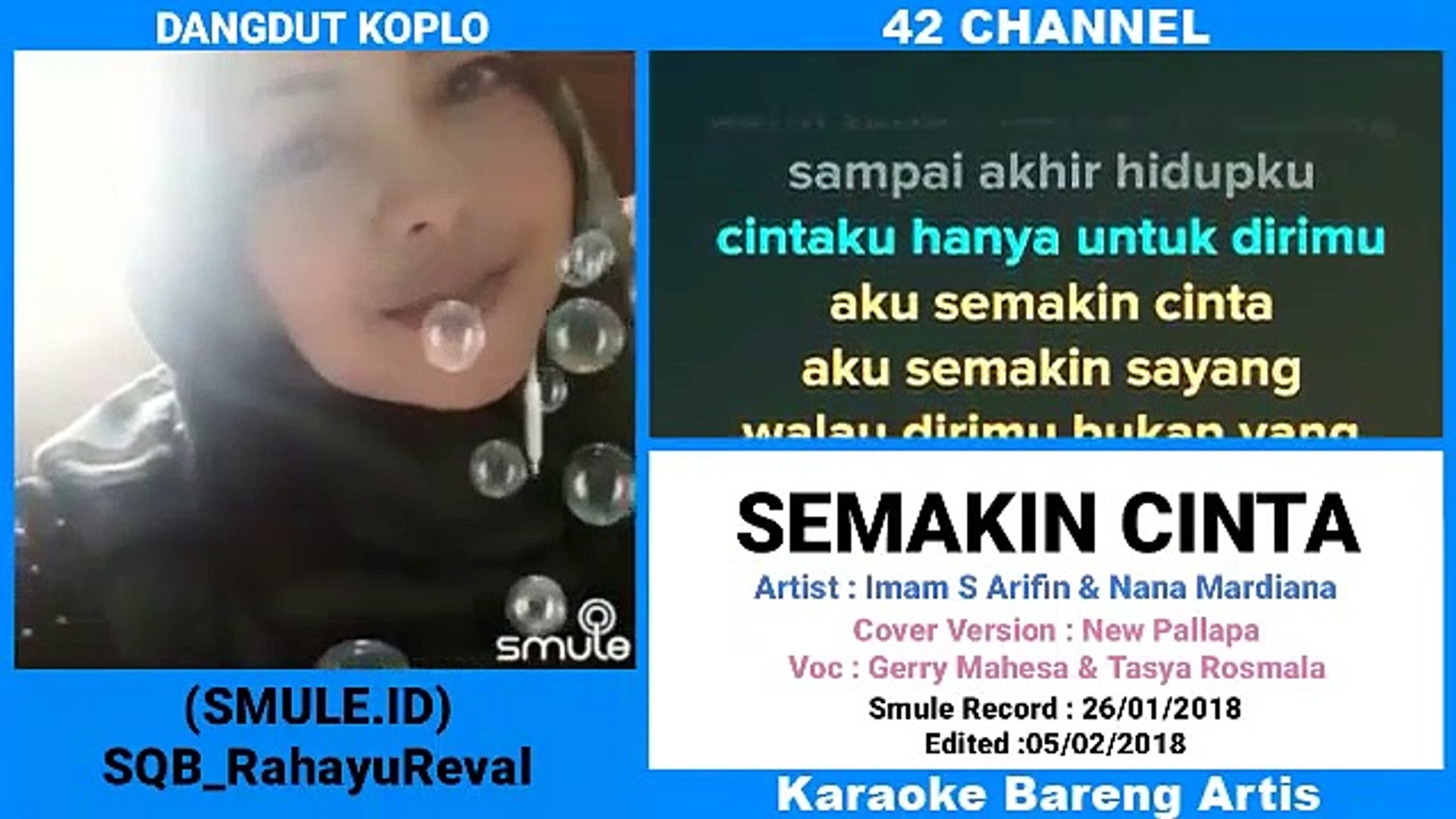Semakin Cinta Karaoke Bareng Artis Video Dailymotion