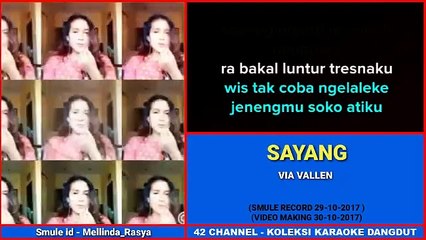 SAYANG VIA VALLEN - KARAOKE BARENG ARTIS