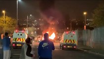 Disturbios y disparos en Londonderry, Irlanda del Norte