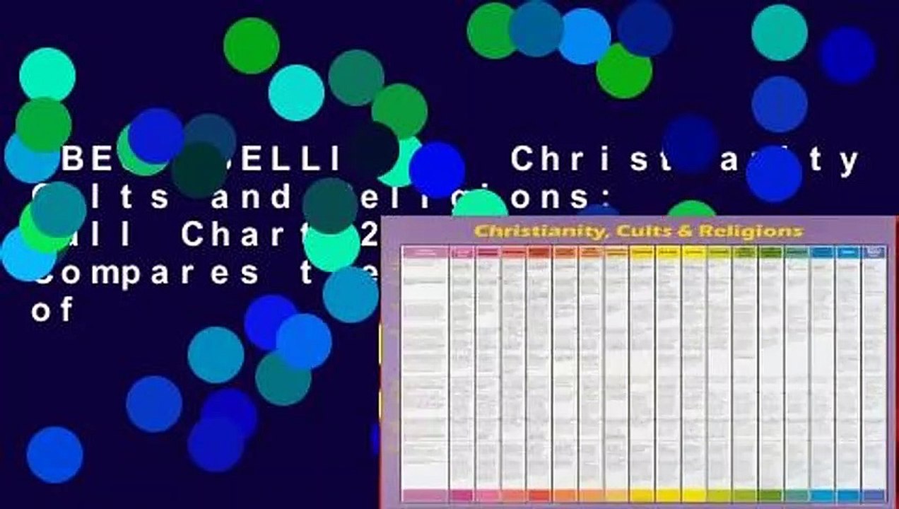 [BEST SELLING]  Christianity Cults and Religions: Wall Chart 20x26 Inches Compares the Beliefs of