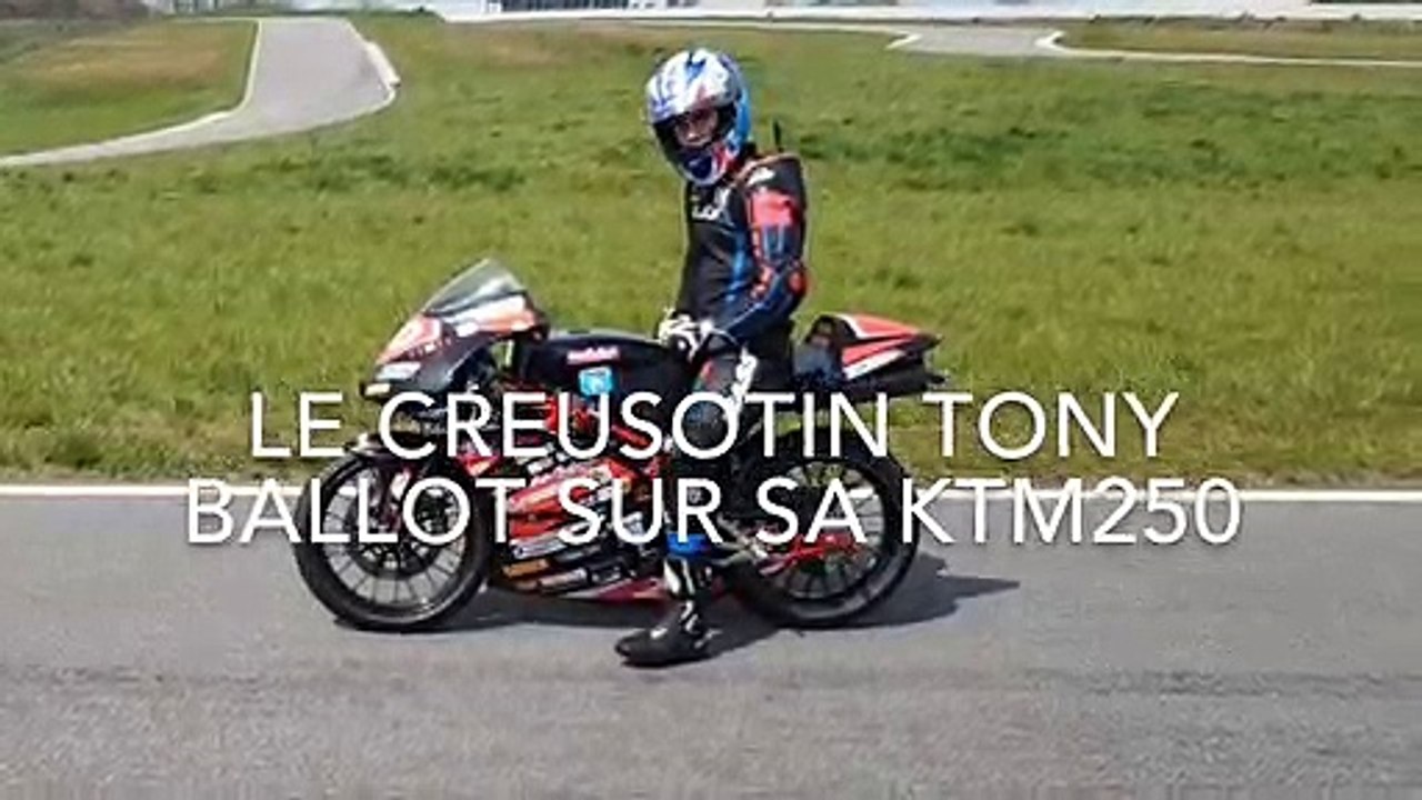 Tony Ballot, jeune motard Creusotin