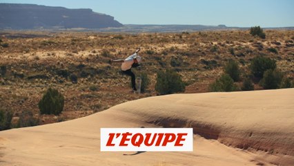 une session en plein désert de l'Utah - Adrénaline - Skateboard