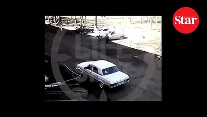 Arabasına biner binmez havaya uçtu