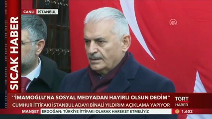Binali Yıldırım: "İmamoğlu Her Türlü Denetimi Yaptırabilir"