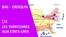 BAC-CROQUIS : dynamiques territoriales des Etats-Unis.