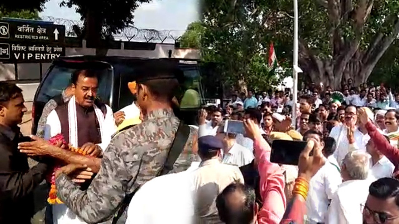केशव मौर्य को देख कांग्रेसियों ने लगाए 'चौकीदार चोर है' के नारे, वो बोले— इन्हें भी है मोदी से प्यार
