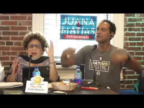 Discusión Consuelo Despradel y Jose Laluz en la transmisión de El Sol de la mañana desde Boston