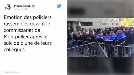 À Montpellier, plusieurs centaines de policiers se rassemblent après le suicide d’une des leurs