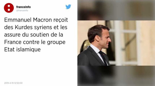 Emmanuel Macron reçoit des Kurdes syriens et les assure du soutien de la France contre l’EI