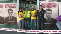 A la Défense, Greenpeace dénonce la 