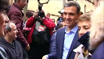 Así ha sido la visita de Pedro Sánchez a Viana