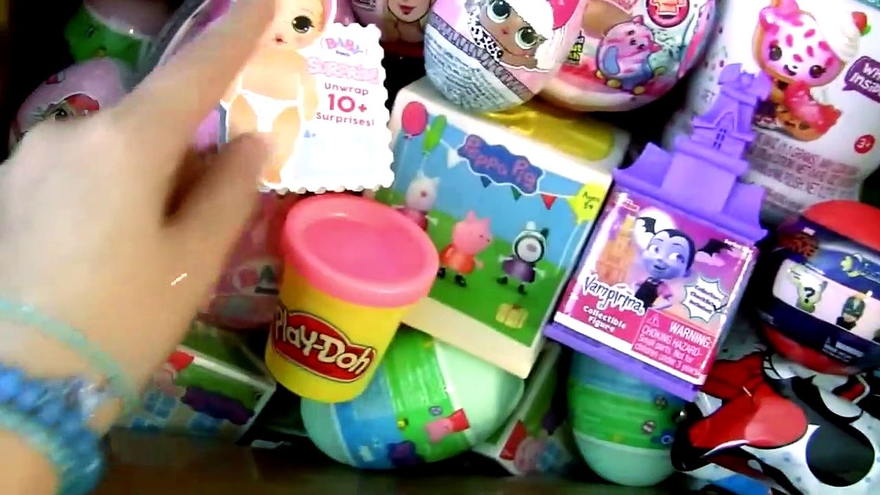 Peppa SECRET Surprise Cube LOL oeufs en Chocolat Vamparina Play Doh Sueprise Jouets